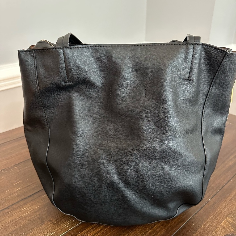 Anthropologie faux leather tote bag - Picture 10 of 16